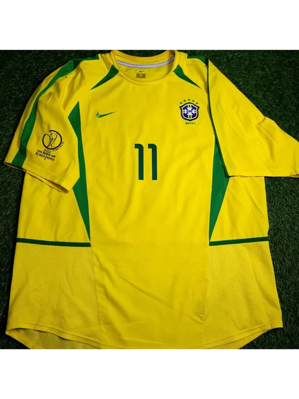 Ronaldinho Brazil 2002 WORLD CUP Soccer Jersey XL SKU# 113382